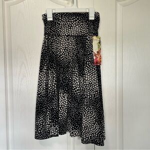 NWT Lapis Skirt Black Cream Small